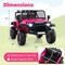 Kids Electric Ride-On Car 24V Battery LED Lights Music Remote Control